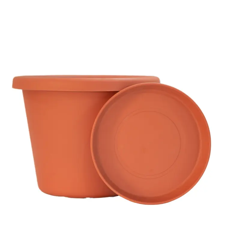 PlasTerra® Classic 10" Pot & Saucer 1 PlasTerra® Classic 10" Pot & Saucer